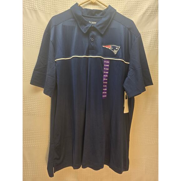 Official New England Patriots Polo Shirt Short Sleeve Sz XXL Golf Football - Picture 1 of 8